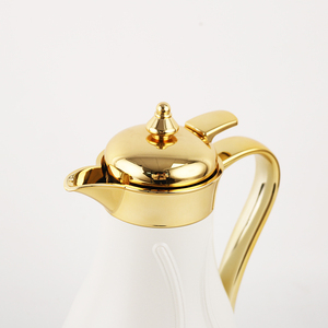 กระติกน้ำสุญญากาศแบบมีฉนวนกันความร้อน Mayflower ขนาด 1 ลิตร  วัสดุพลาสติกและแก้ว  แบบเติมได้  ทรงอาหรับ  สำหรับใส่ชา  <span class=keywords><strong>กาแฟ</strong></span>  น้ำร้อน - Product Image 3