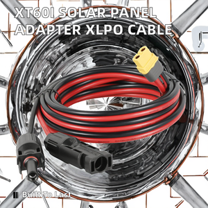 Kontron Portable XT60 Cable <b>Solar</b> Panel Adapter Connector XLPO Insulation Copper <b>Solar</b> <b>Generator</b> XT60-F Extension Cable - Product Image 2