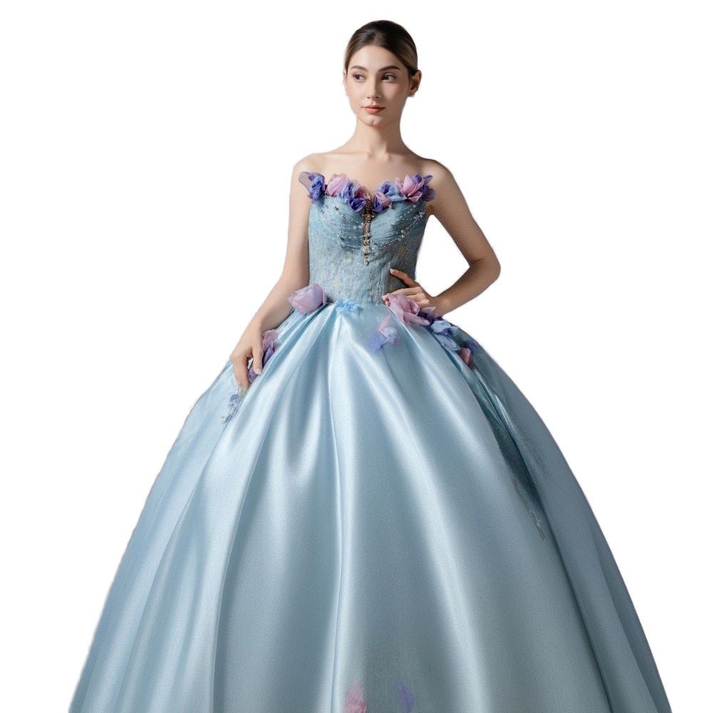 sachin and babi light blue dress See the New 2026 Disney Wedding Dresses by Allure Bridals main image 0