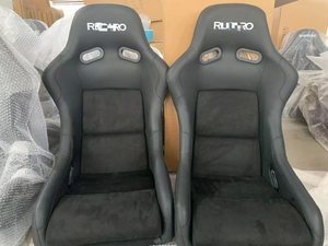 Sièges Baquets de Course Universels en Similicuir PVC Haute Qualité pour Simulateur de Jeu, Poste de Pilotage Carbone - Product Image 1