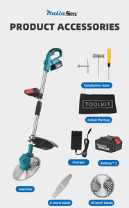 <span class=keywords><strong>Tondeuse</strong></span> à gazon électrique sans fil professionnelle Mulinsen de haute qualité, outils de jardin portatifs, moteur sans balais - Product Image 2