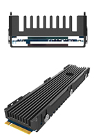Radiateur JEYI OEM NVMe en alliage d'aluminium M2 PCIe, dissipateur thermique SSD certifié FCC Ce ROHS, 1 an de garantie, haute qualité, haute vitesse