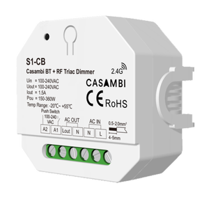 Skydance nuovissimo Casambi RF 2.4GHz Triac Dimmer <span class=keywords><strong>1</strong></span> canale Smart Life telecomando <span class=keywords><strong>Controller</strong></span> No Internet - Product Image 1