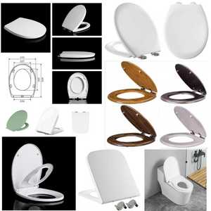 Siège <span class=keywords><strong>de</strong></span> toilette UF résistant à l'humidité, en Duroplast, fermeture douce, charnière en acier inoxydable, matière première vierge, certifié CE REACH, pour usage domestique en UE - Product Image 5