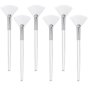 Brosse nettoyante pour le visage, brosse pour masque facial, brosse en fibres synthétiques douces, brosse pour appliquer les masques, brosse de beauté pour salon de spa - Product Image 1