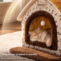 [Pré-vente] Nouvelle Arrivée Transfrontalière Hiver Lit pour Chat Grand Espace Aventure Princesse Chaleureux en Polyester Fabriqué à Jiangsu