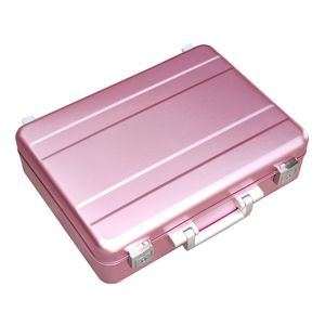 Maletín de Aluminio Rígido Personalizado Rosa, Maletín de Aluminio DIY, Caja de <span class=keywords><strong>Herramientas</strong></span> de Almacenamiento con Inserto de Espuma - Product Image 2