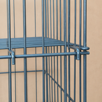 Dika Modèle très vendu : Cage de rangement métallique pliable et légère, autoportante, pour présentation de vêtements