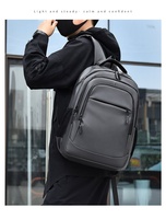 Nouveau Sac à Dos Ordinateur Unisexe Imperméable Tendance pour Affaires, Multifonctionnel, Résistant à l'Usure, en Polyester avec Fermeture Éclair, pour Étudiants et Scolaires