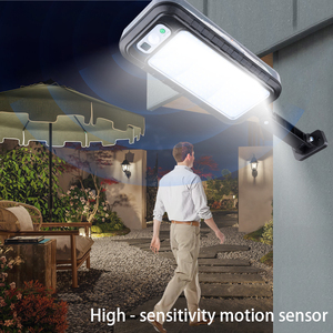 Ngoài trời năng lượng mặt trời đèn đường siêu sáng ngoài trời năng lượng mặt trời ánh sáng đường phố không thấm nước cảm biến chuyển động với màu dây Ánh Sáng - Product Image 4