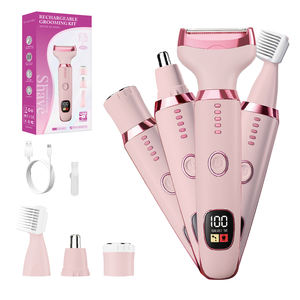 Elektrischer Bikini-Trimmer für Frauen 4-in-1 wasserdichte schmerzlose Haaren tfernung Gesicht Körper Private Area <span class=keywords><strong>Shaver</strong></span> Scham körper Haars ch neider - Product Image 1