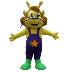 Dragon yellow cartoon mascot character costume/mascot/mascot custom