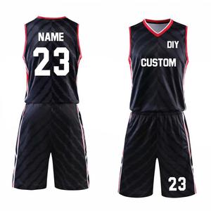 Personalizado rápido seco hombres jóvenes uniformes de baloncesto traje de salto camisetas pantalones cortos - Product Image 1