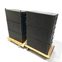 PA POWER AUDIO VR-210 Dual 10 Inch 1400W Peak Power Line Array Speaker Portable Aktif untuk Pertunjukan Luar Ruangan