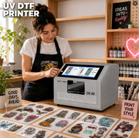 Imprimante UV jet d'encre A5 2026 avec laminatrice automatique multicolore à écran tactile tout-en-un pour étiquettes, autocollants et coques de téléphone (têtes d'impression I3200/DX7)