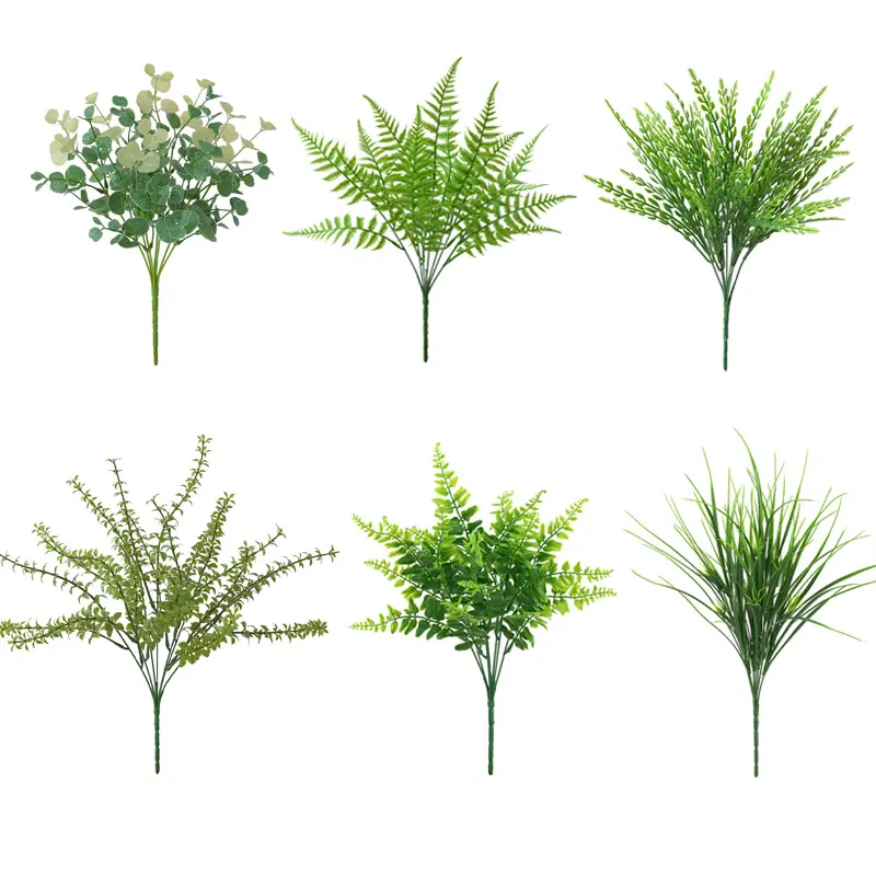 Artificial Plants Fake Boston Greenery Bunches Fern Greenery Outdoor UV Resistant