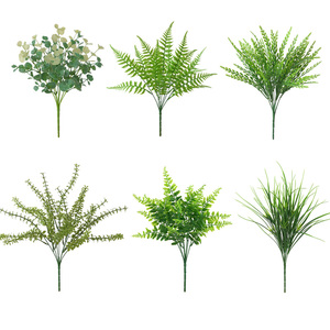 Plantes artificielles, fausses plantes vertes de Boston, bouquets de <span class=keywords><strong>fougères</strong></span>, verdure d'extérieur résistante aux UV - Product Image 1