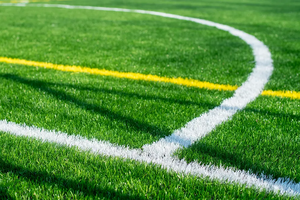 Hierba artificial amarilla Anti-UV para línea <span class=keywords><strong>de</strong></span> marca, 50mm, acabado superior - Product Image 6