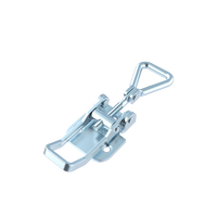 Loquets à bascule robustes réglables en acier inoxydable 304 - Plaqués zinc avec cadenas pour boîtes de verrouillage 3208-70
