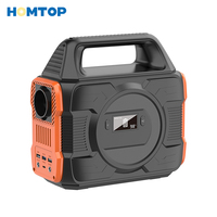 HOMTOP HTP-300-M1 288Wh Baterai Lithium Ion Kapasitas Besar Pengontrol Gelombang Sinus Murni Catu Daya Darurat Portabel