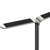 Lampadaire solaire LED haute efficacité IP65, corps en acier inoxydable, alimentation CA, certifié CQC, garantie 3 ans, angle de faisceau 104°