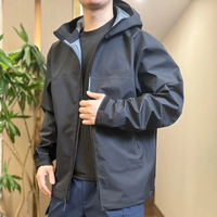 Chaqueta de carcasa blanda personalizada para hombre, impermeable, a prueba de viento, transpirable, Rip-Stop, tejido ecológico de poliéster/nailon, apto para exteriores