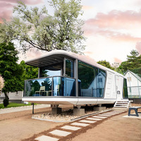 Portable Camping Capsule Préfabriqué Camping Resort Maison De Luxe Moderne Préfabriqué Plage Maison Préfabriquée Villa Bureau Mobile