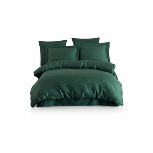 Parure de lit Varol en jacquard, taille simple, vert Lienzo, 4 pièces, en Lyocell, pour usage domestique - Product Image 2