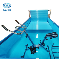 Machine de cyclisme sous-marine professionnelle pour l'extérieur |   Cadre en acier inoxydable 304 durable, pédales antidérapantes, base stable |   Piscine