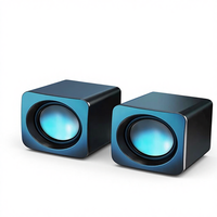 Speaker Subwoofer Mini Berkabel Desktop Komputer untuk Multimedia Laptop dengan Suara HIFI 3W Tahan Air IPX-5 & Efek Suara Game