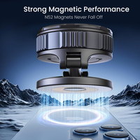 Soporte Magnético Universal de Silicona para Teléfono Celular con Rotación de 360° y Ventosa Flexible para Parabrisas y Tablero de Coche