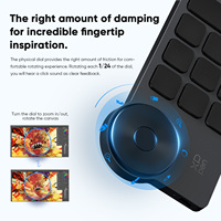 BSSY)XPPen Clé de raccourci sans fil Bluetooth 5.0 avec touches personnalisables pour tablette graphique, stylet, écran et moniteur