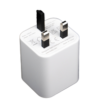 PD 30W PD 20W UK Plug USB a Type C Chargeur mural 2 ports QC3.0 Adaptateur USB à charge rapide
