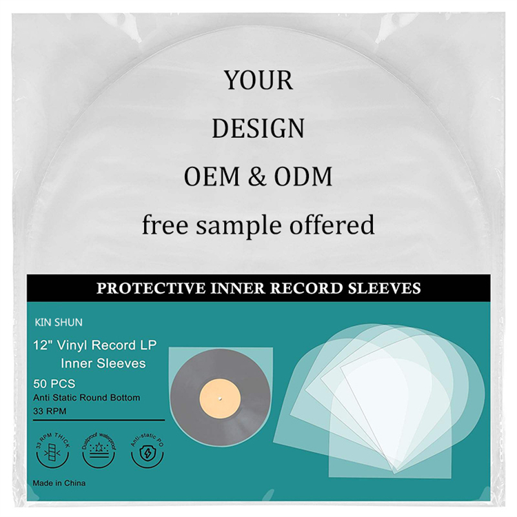 12-Inch 3 Mil Anti-Static Crystal Jackets Clear Plastic LP Outer Sleeves for Vinyl Records Inner Blank Album Covers