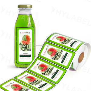 Tùy chỉnh thiết kế bao bì dính giấy chai nước trái cây nhãn chai nước giải khát nhãn bao bì nhãn dán thực phẩm nước giải khát nhãn - Product Image 1