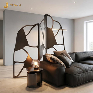J449 Custom Stainless Steel Decorative <b>Screen</b> Modern Metal Divider for Hotel Villa Interior Decoration - Product Image 1