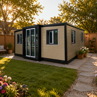 Maisons conteneurs extensibles certifiées SAA aux normes australiennes de 20, 30 et 40 pieds, avec 1 chambre et plans d'aménagement personnalisés