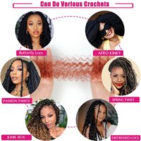 Extensions de cheveux synthétiques pré-séparées Afro Kinky Twist à prix abordable pour tresses Faux Locs et Marley Braids