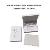 Ensemble de rouleaux et de Gua Sha en acier inoxydable 304 avec logo personnalisé, outil de massage, kit d'outils de massage facial pour le visage, les yeux, le cou et le corps