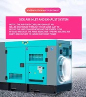 Groupe électrogène diesel silencieux remanufacturé résistant aux hautes températures, tropicalisé, avec capot insonorisé, pour le Moyen-Orient