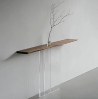 Acryl-Eingangs tisch gegen die Wand, gemusterte Kunst im chinesischen Stil, modern und einfach