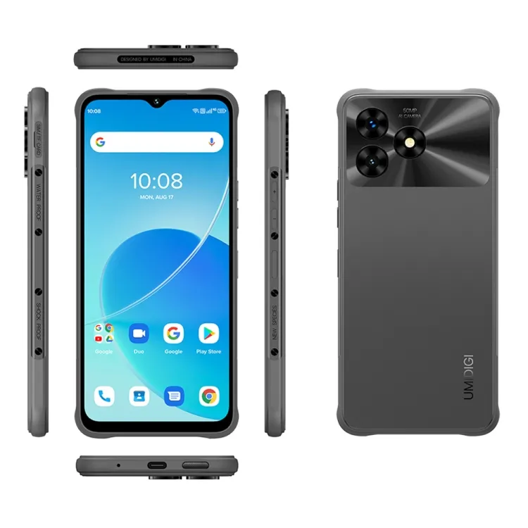 UMIDIGI G5 ponsel Mecha Android 13 inci, ponsel 8GB + 128GB 6.6 inci dengan fitur identifikasi sidik jari samping 4G
