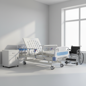 LC-S202 이중 기능 수동 병원 침대 인기 판매 도매 의료 간호 침대 수동 이중 기능 의료 환자 침대 - Product Image 4