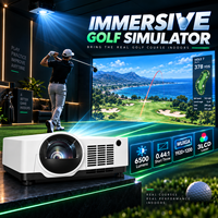 Projecteur immersif 6500 lumens WUXGA 3LCD laser à courte focale pour simulateur de golf et projection immersive