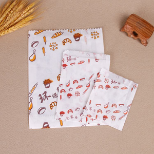 Biểu Tượng Tùy Chỉnh Phân Hủy Sinh Học Kraft Glassine Sáp Túi Giấy Dùng Một Lần Khoai Tây Chiên Gà Cookie Bỏng Ngô Bao Bì Túi - Product Image 4