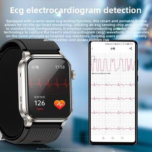 Montre connectée santé, analyse IA, suivi du rythme cardiaque, du sommeil et de l'activité, tracker de fitness multisports, montre connectée de luxe pour hommes - Product Image 3