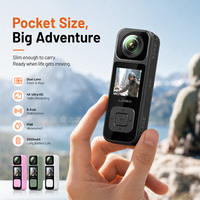 Kamera Aksi Mini Portabel 4K dengan Layar WiFi dan Lensa Ganda untuk Berkendara, Vlogging, dan Perekaman Harian