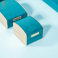 Direkte Schmuckbox Kompakt Marineblau Mini Grün Schmuckverpackung Modische Armbänder Große Verlobungsbox