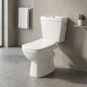 Ensemble WC deux pièces en porcelaine pour salle de bain, avec siège de toilette occidental et asiatique - Product Image 5