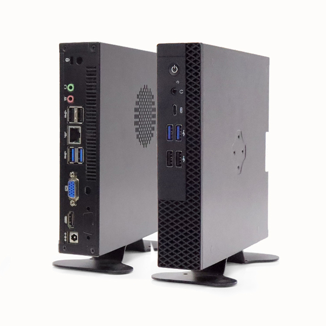 Sharerdp Factory Custom Low Power Consumption AMD Ryzen 5 3500U Win10 Linux Rugged Intel Mini PC Computadora Box Mini-PC